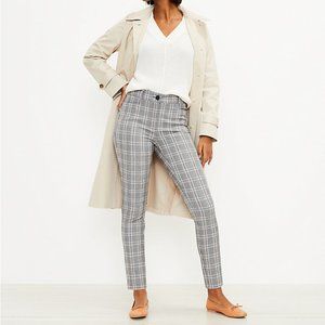 LOFT Sutton Skinny Pants In Plaid Size 12
